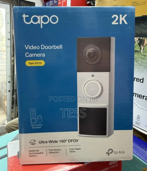 Tp-Link Tapo D210 Wifi Doorbell Wireless 3mp Ultra-Clear Camera · Photo 1