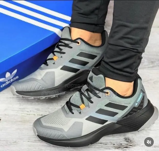 Black Adidas Terrex Outdoor Trail Runners · Photo 1
