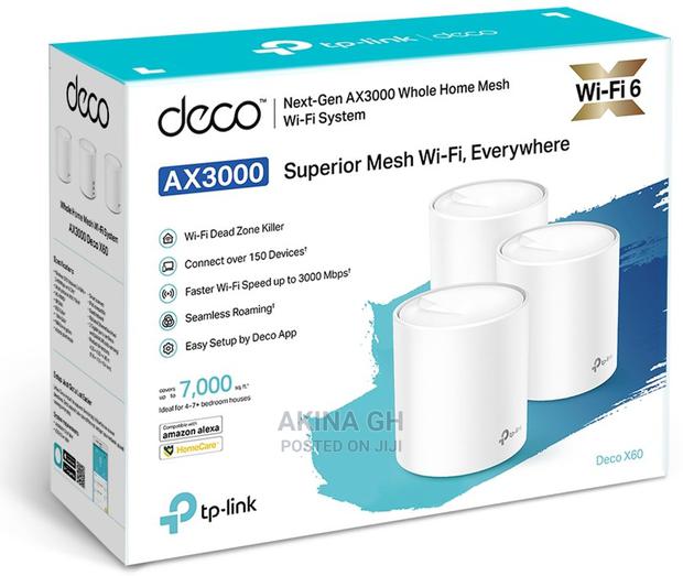 Tp-Link Deco X60 Ax3000 Home Mesh Wifi System Range Extender · Photo 1