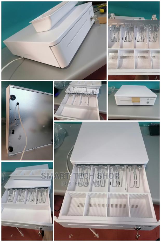 Steel Cash Drawer With Key and Electronic Lock.White Black · Photo 4