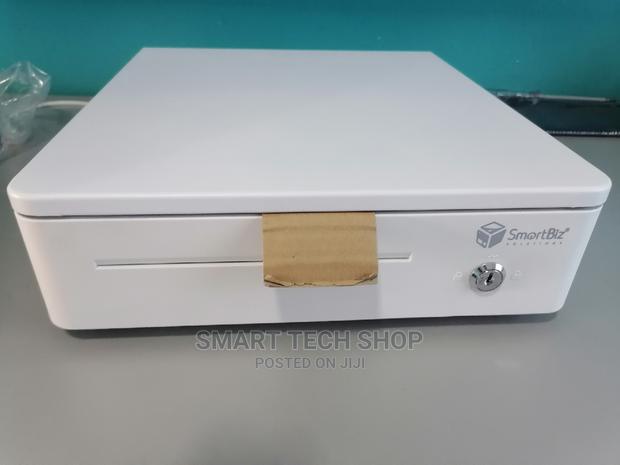 Steel Cash Drawer With Key and Electronic Lock.White Black · Photo 1