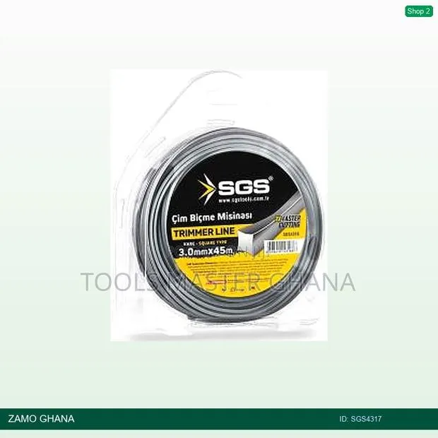 Trimmer Line 3.3mm X 37 Meter Square Type - Sgs4317 · Photo 1
