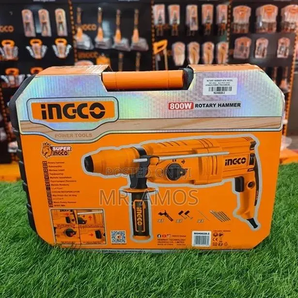 800 Watt Rotary Hammer + 6 PCS Accessories Included - Rgh9028-2 · Photo 1