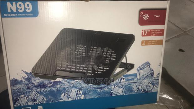 Adjustable Laptop Cooler + Two Fans · Photo 1