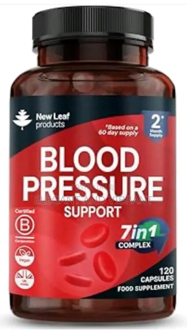 Blood Pressure Support - Heart Health Potassium Magnesium 120 Caps · Photo 1