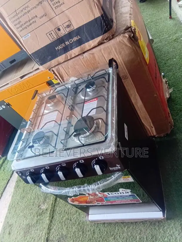 Icona 50×50 Gas Stove – 4 Burners, Oven Grill Included · Photo 1