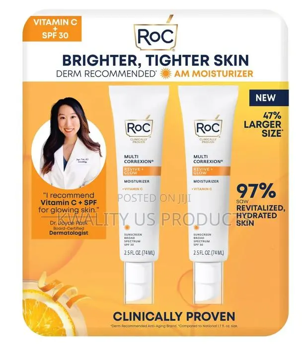 RoC Revive Glow Vitamin C Moisturizer With SPF 30 - 2 Pack · Photo 1