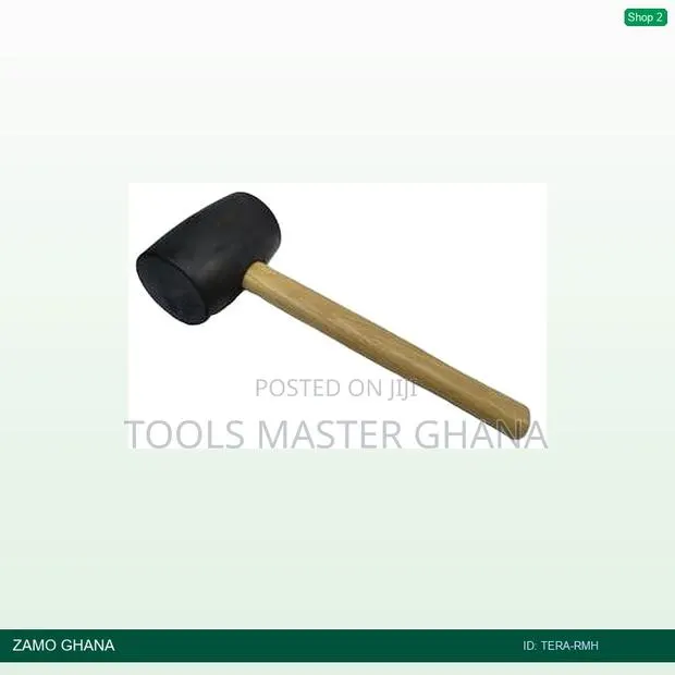 Rubber Mallet Hammer Wooden Handle - Tera-RMH · Photo 1