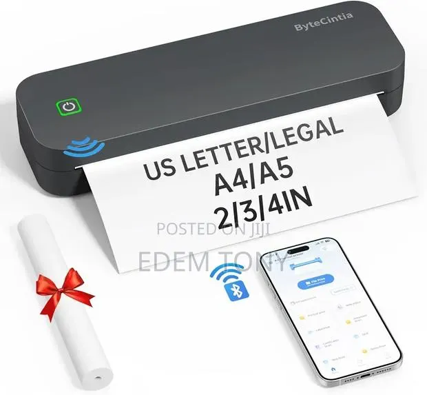 ByteCintia Portable Bluetooth Thermal Multi-Size A4 Printer · Photo 1