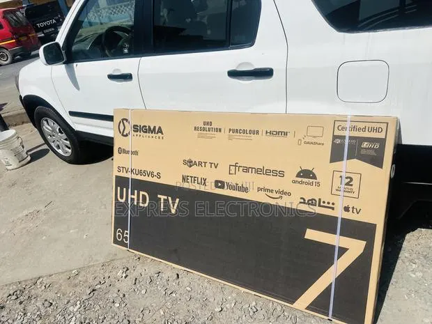 Call and Order for Sig-Ku65v6-S. Sigma Television Smart Android 15 · Photo 1