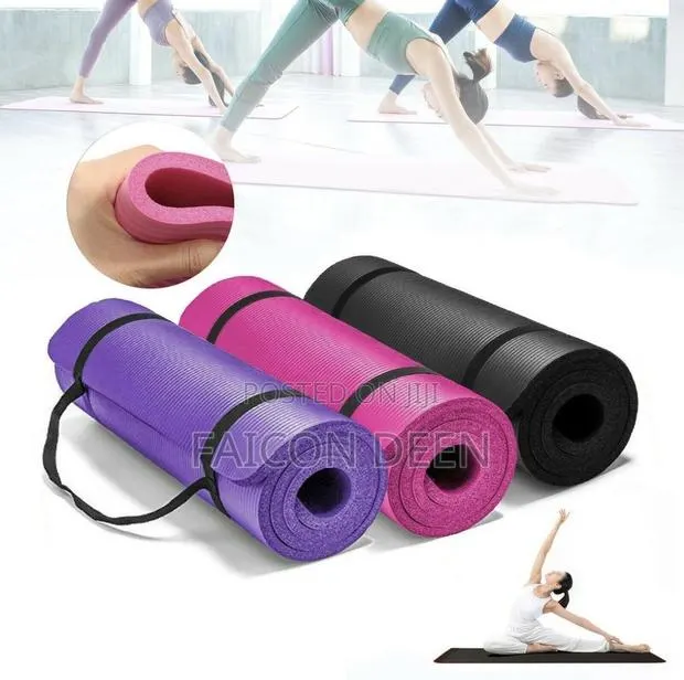 Durable Classic Home Gym Mats + Free Bag / Carrier(Also in Diff Colors · Photo 1