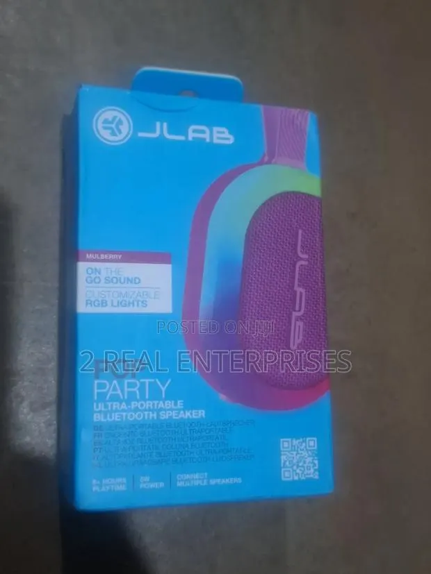 JLab Pop Party Ultra-Portable Wireless Bluetooth Speaker W RGB Lights · Photo 1