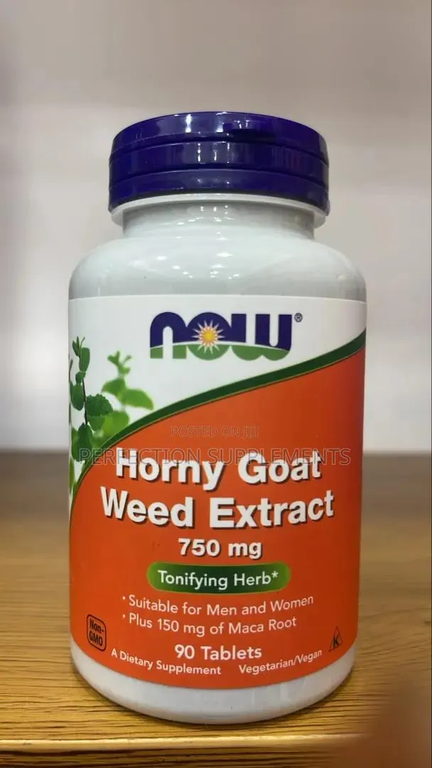 NOW Horny Goat Weed Extract 750 Mg Tablets Tonifying Herb* · Photo 1
