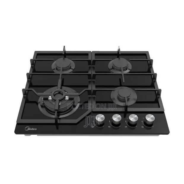 Midea 4 Burner Gas Hob - 60cm Black- 60GJ084 · Photo 1