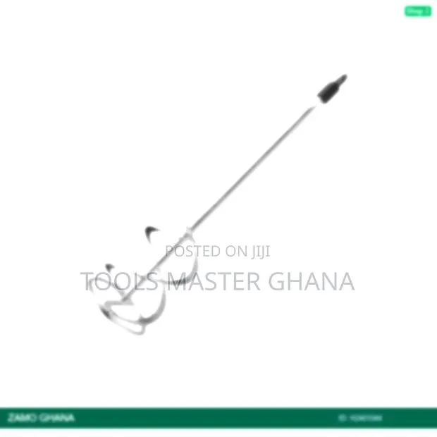 Paint Stirrer Mixer Hex-Axle End 120x600mm - H · Photo 1