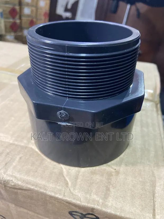 3-Inch Heavy-Duty PVC Male / Threaded Adapter / Valve Socket · Photo 1