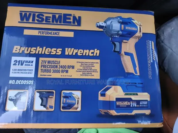 Wisemen 21V MAX Cordless Brushless Impact Wrench (Model NO. DC00505). · Photo 1