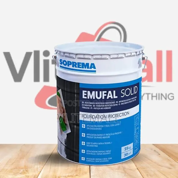 Soprema Emufal Solid Bitumen Based Water Soluble Waterproofing · Photo 1