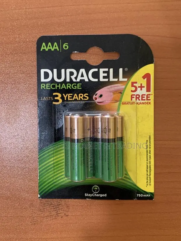 Duracell 3A AAA 6pcs Rechargeable Battery - 750mAh · Photo 1