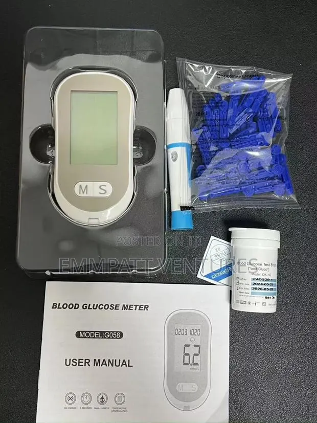 Digital Blood Sugar Test Machine With 50 Strip and Needles · Photo 1