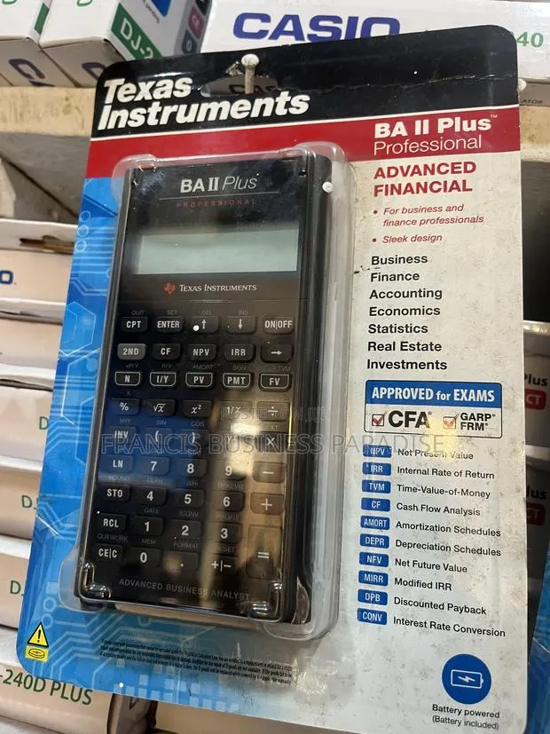 Texas Instruments Ti Ba Ii Plus Professional Financial Calculator · Photo 1
