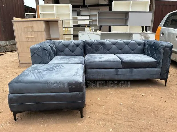 Dark Gray L Shape Sofa // Fast and Reliable in Delivery · Photo 1