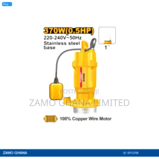 Submersible Pump 370w 0.5hp Stainless - Spc3708 · Photo 1