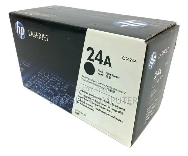 HP 24A Black Original LaserJet Toner Cartridge (Q2624A) · Photo 1