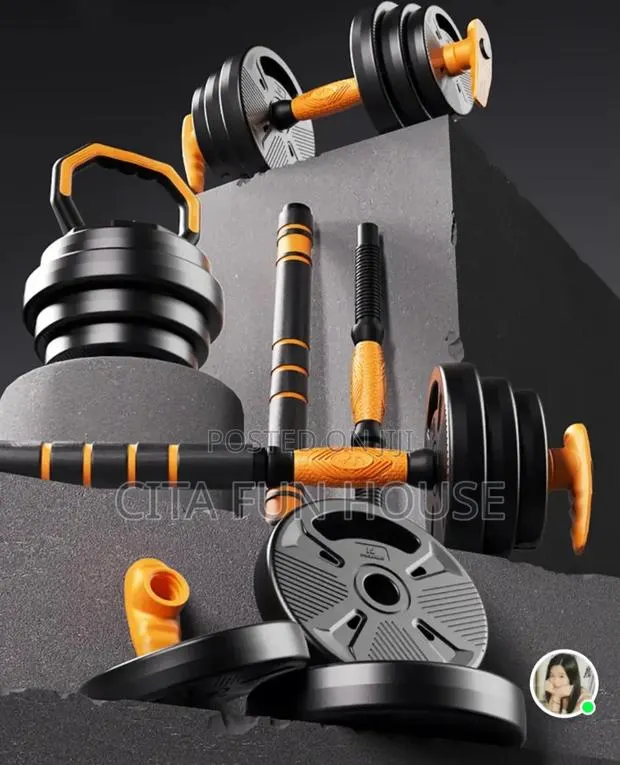 20kg Adjustable Dumbells Set With Kettlebell · Photo 1