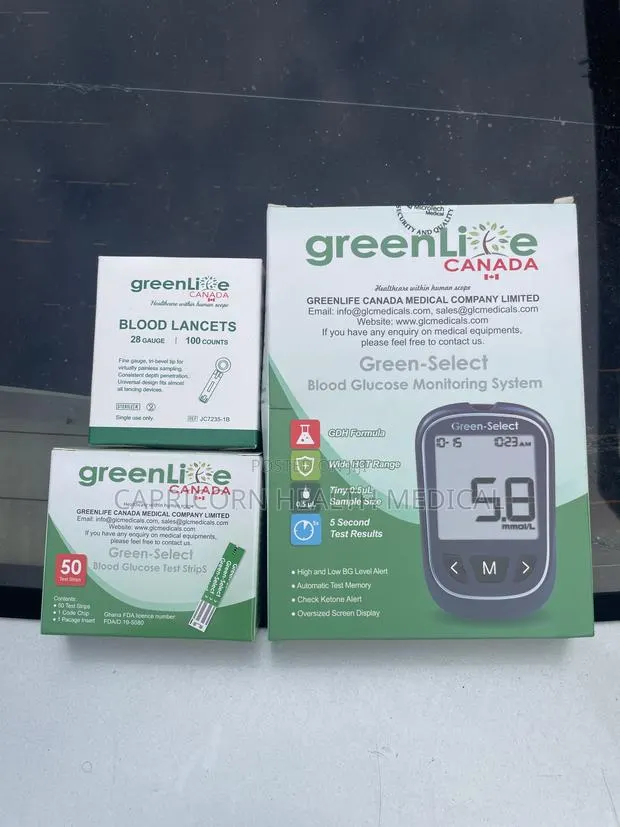 Greenlife Select Glucometer Set + 50 Strips · Photo 1