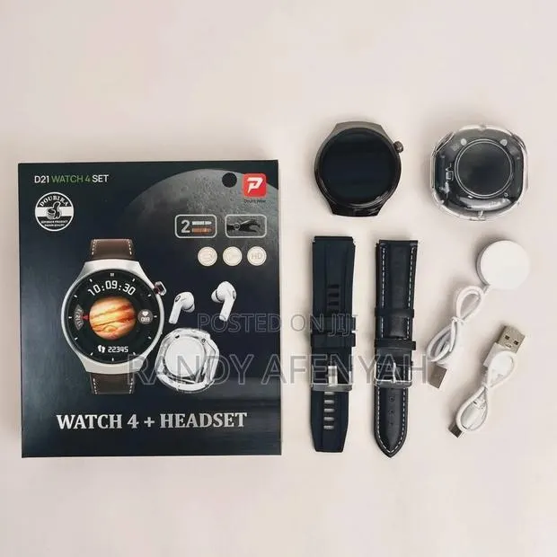 Round Watch Ultra With Airpods · Photo 1