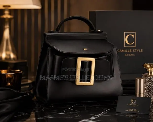 Luxury Buckle Top Handle Handbag for Women ( in a Box With Strap ) · Photo 1