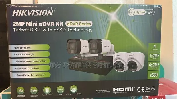 CCTV Kit (Ds-E04hghi-Xd 4-Ch 1080p Lite 1u H.265 Essd Dvr) · Photo 1