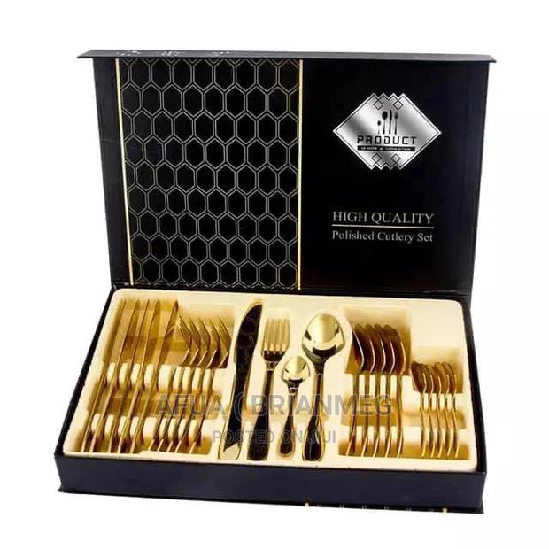 Gold Cutlery Set 24pis · Photo 3
