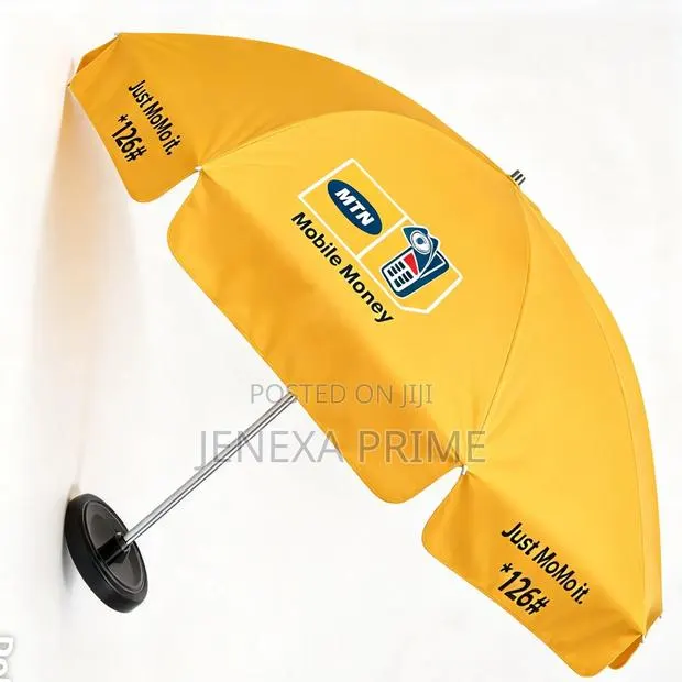 Yellow and Blue Extra Large Outdoor Umbrella for Sale · Photo 1