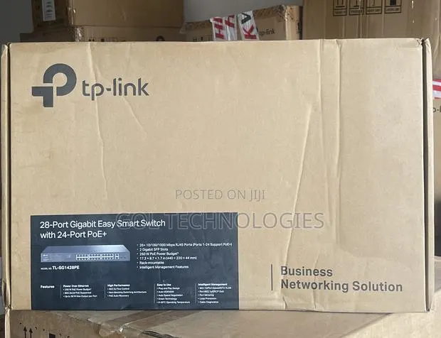 Tp-Link Tl-Sg1428pe 28-Port Gigabit Easy Smart Switch 24-Port Poe+ · Photo 1