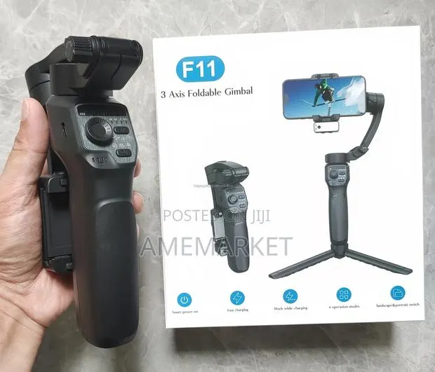 F11 3-axis Gimbal Stabilizer For iPhone Android Smartphones Ai · Photo 1