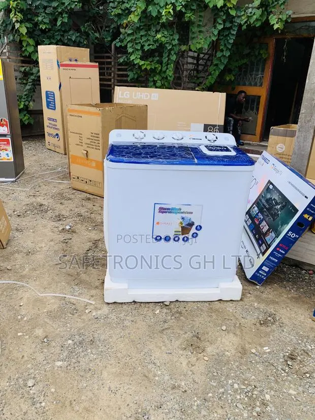 Lastest White Galaxy 13kg Semi-Automatic Twin Tub Washing Machine · Photo 1