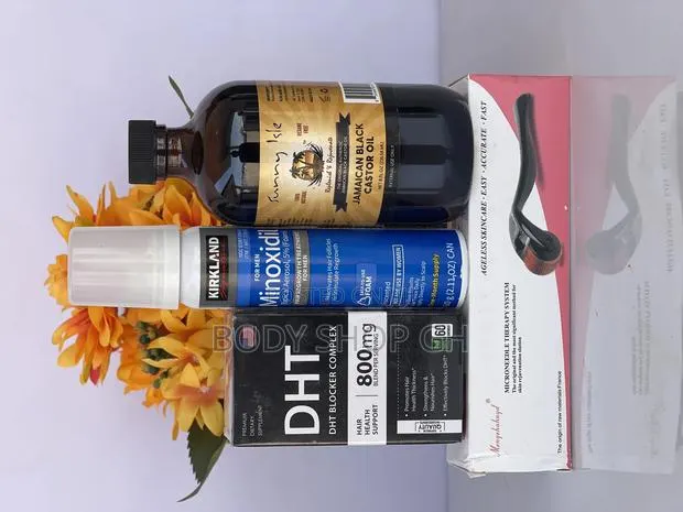 Kirkland Foam + DHT Blocker +Roler + Castor Oil for Hairline · Photo 1