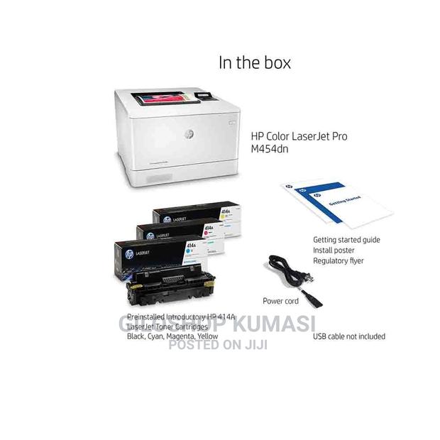 Hp Color Laserjet Pro M454dn Printer, Double-Sided Printer · Photo 2