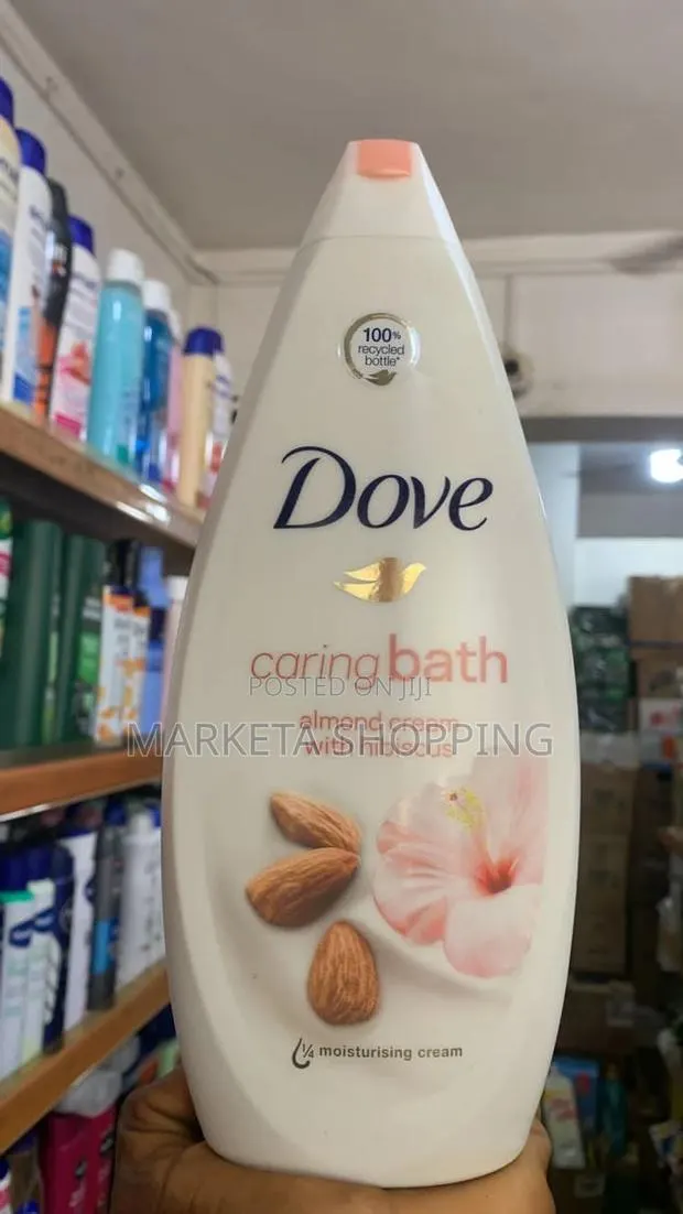 Dove Caring Bath Almond Cream With Hibiscus 750ml · Photo 1