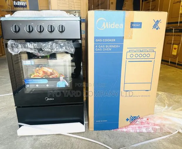 Stainless Steel Made Midea 4 Top Burning Gas Cooker With Oven · Photo 1