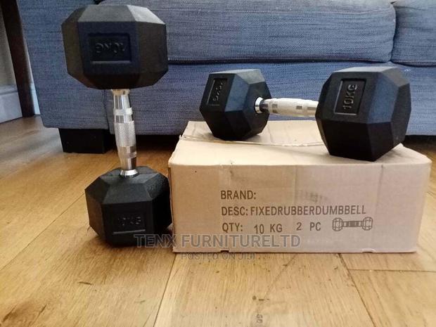 Dumbbells 10kg Pair (HEX) · Photo 1