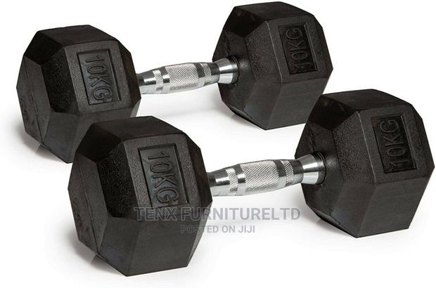 Dumbbells 10kg Pair (HEX) · Photo 2