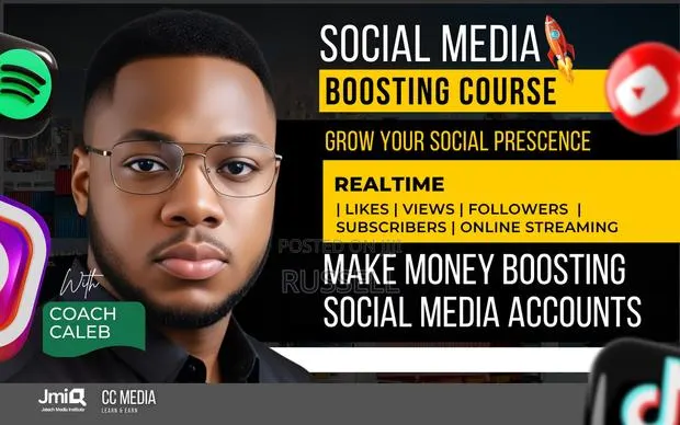 SOCIAL MEDIA BOOSTING COURSE. Link in the Description >> · Photo 1