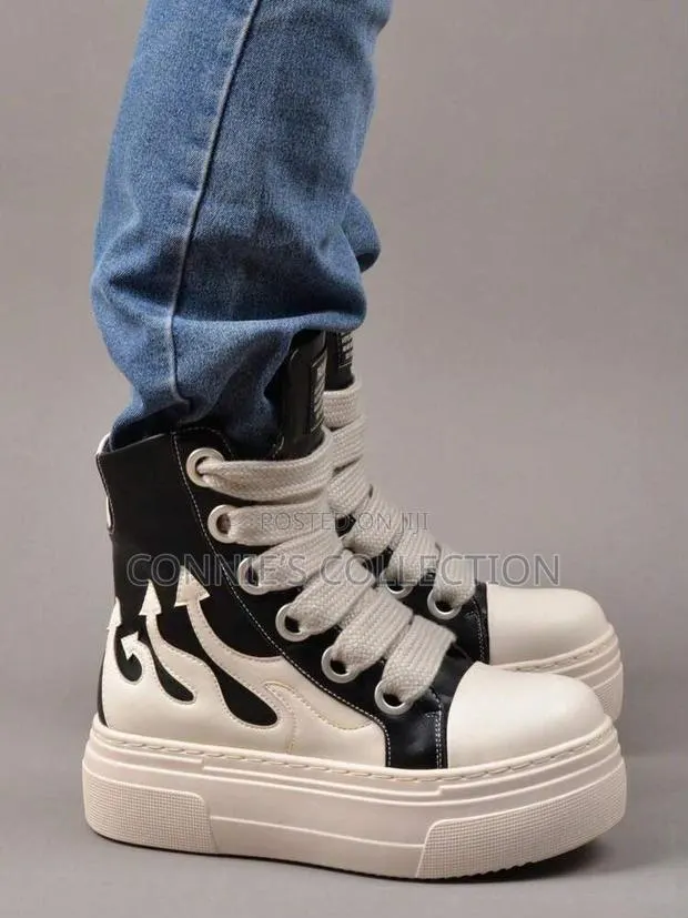Unisex Flame Platform High Top · Photo 1