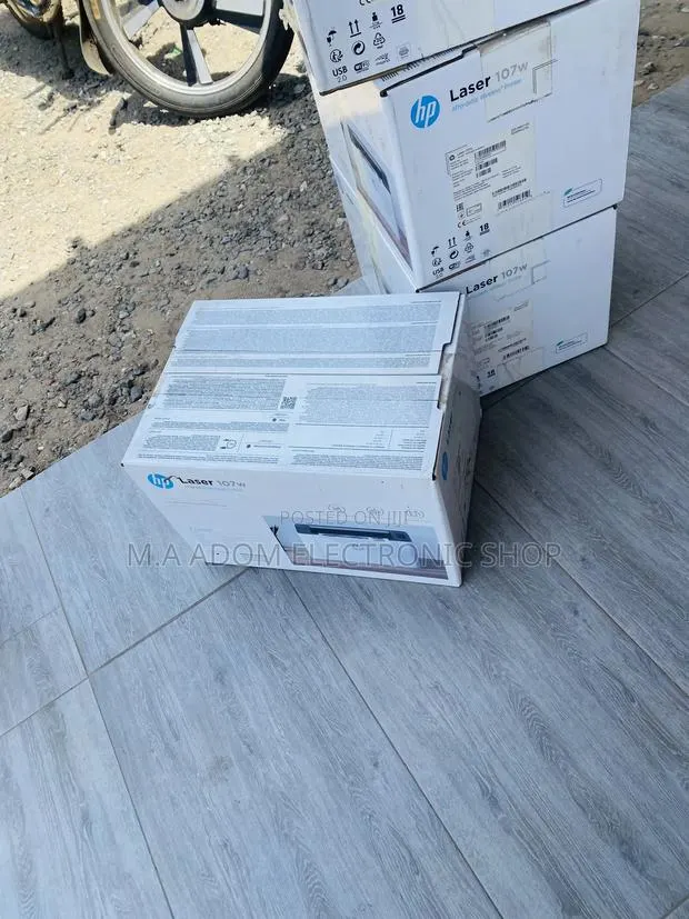 Hp Laser Jet 107w Electric Printer(Black/White). · Photo 1