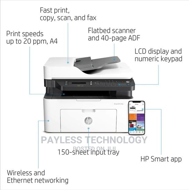 Hp Laserjet MFP 137fnw Copy/Scan/Print Multifunction Printer · Photo 2