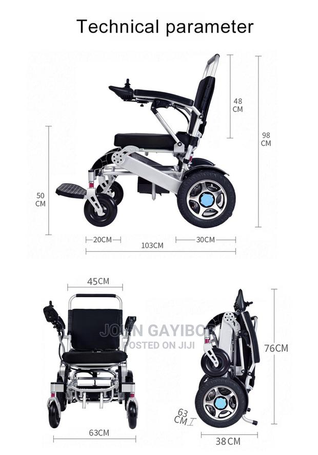Fully Automated Fold Unfold Electric Wheelchair + Remote Controller · Photo 5