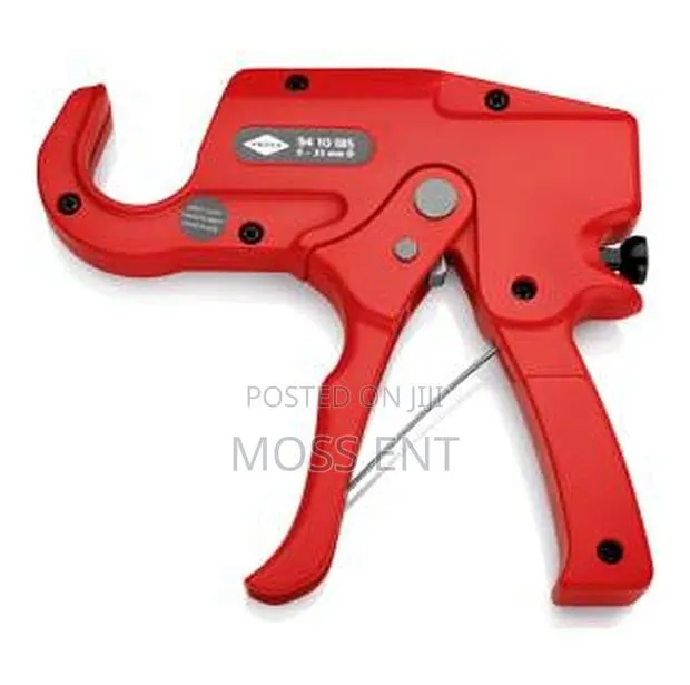 Plastic Pipe Cutter 185mm Plier 35mm Conduit Pipe All Red - K- · Photo 1
